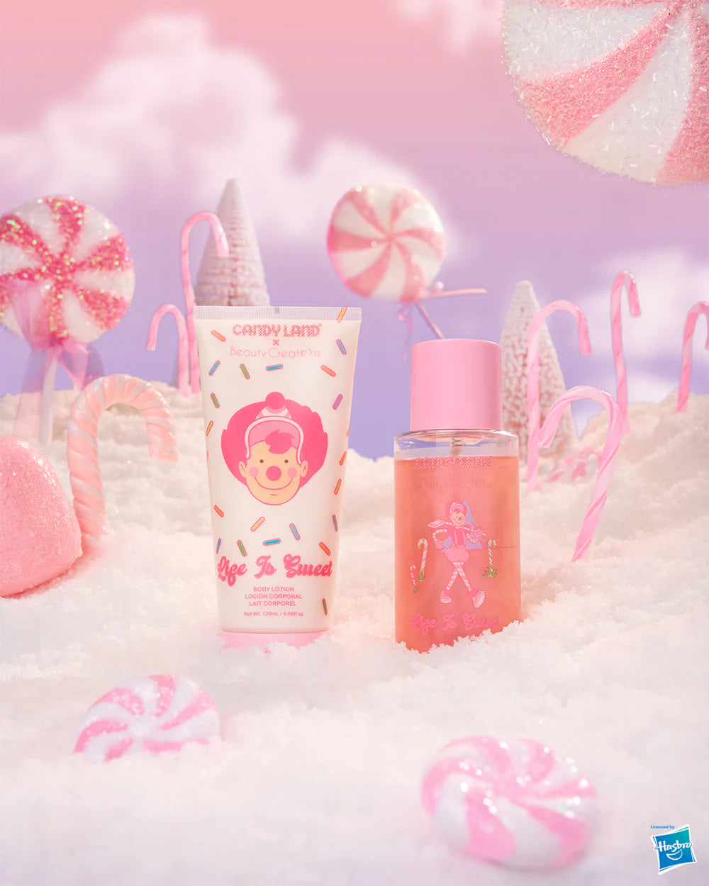 CANDY LAND X BEAUTY CREATIONS LIFE IS SWEET SHIMMER BODY LOTION AND MIST SET