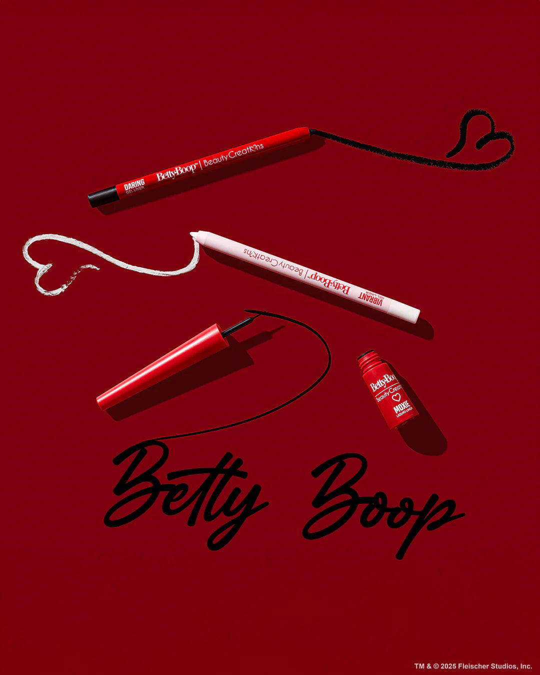 BETTY BOOP "BE BOOP BOLD" EYELINER TRIO