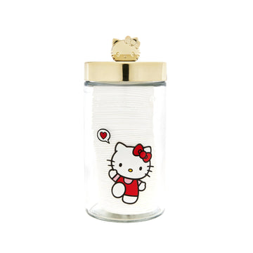 Hello Kitty Chic Large Reusable Jar + Premium Cotton Pads