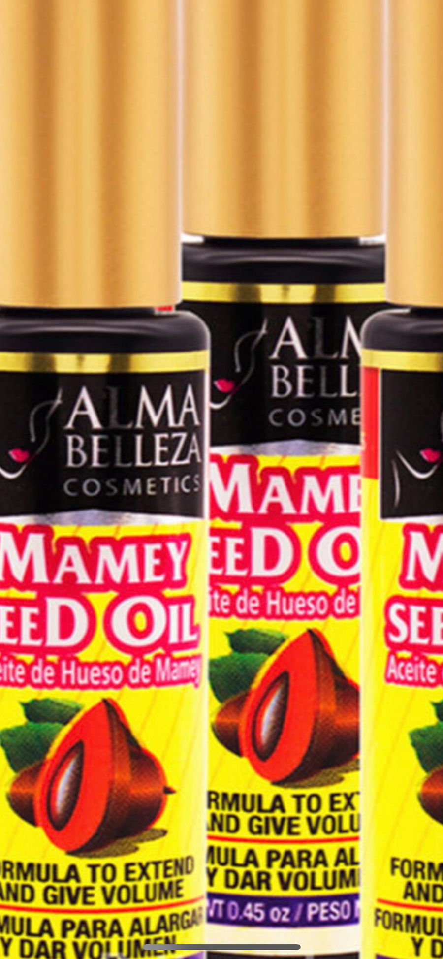 Mascara for eyelashes Mamey Seed Oil