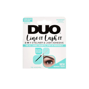 DUO LINE IT LASH IT 2 IN 1 EYELINER & LASH ADHESIVE DUAL COLOR BLACK/CLEAR